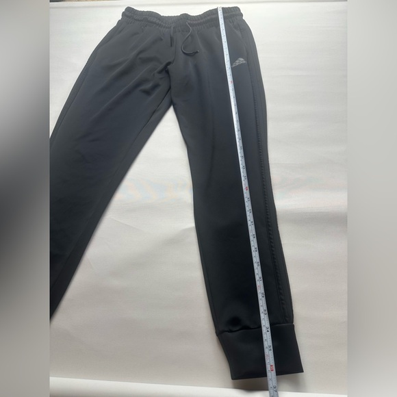 Adidas men’s black with black striped joggers. Size M - Picture 6 of 11